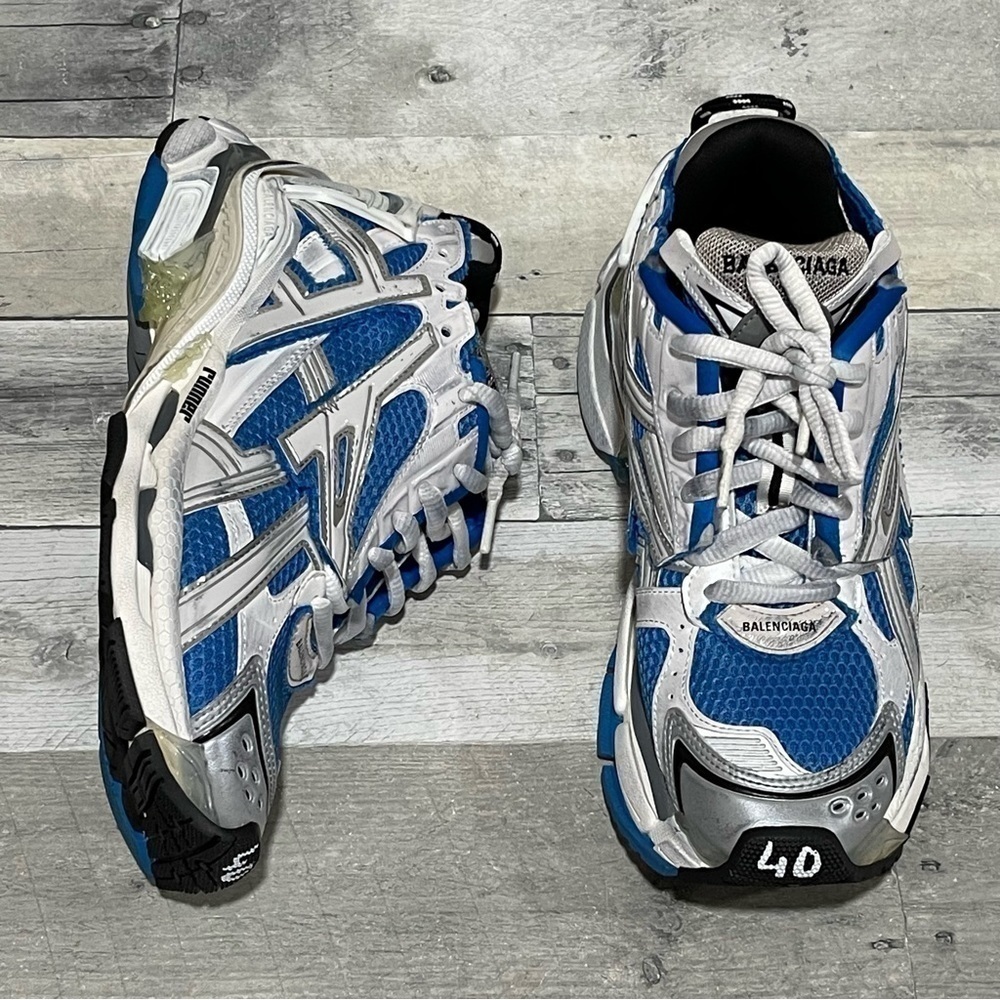 BALENCIAGA Runner Sneaker - Blue / Grey  - Sz - 10 .US / 40 .EU Women’s